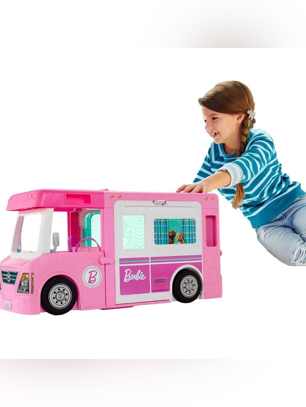 Barbie 3 in 1 Dream Camper 2019 Pink RV Playset Toy